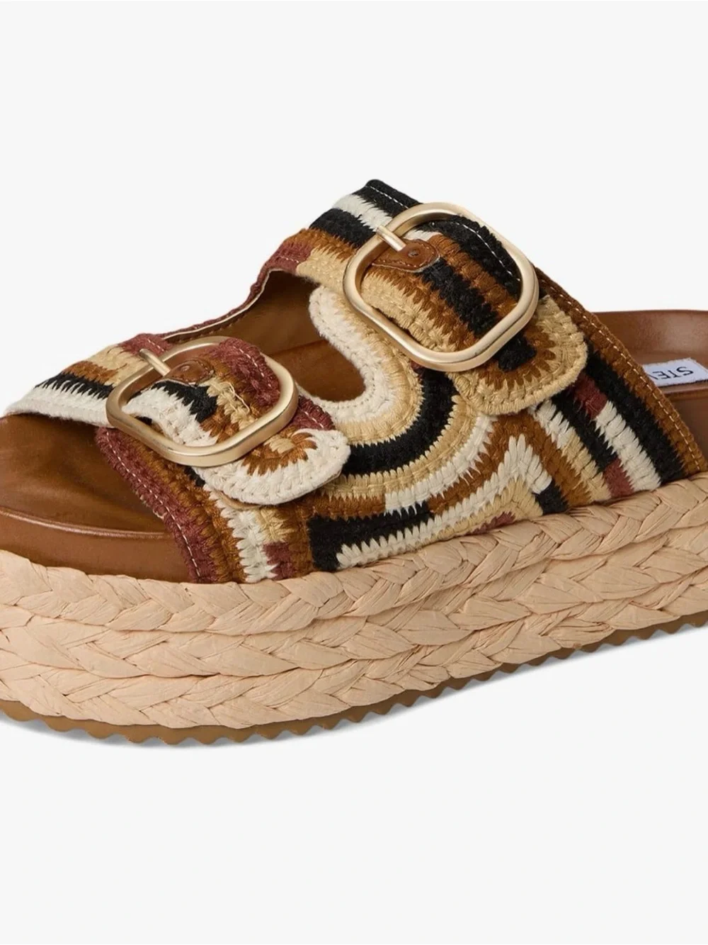 Steve Madden Women's Klare Crochet Platform Sandal